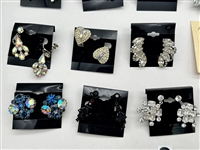 (20) Pairs of Signed Costume Jewelry Earrings; Richelieu, Weiss, Coro, Lisner