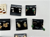 (14) Pairs of Gold Filled Earrings