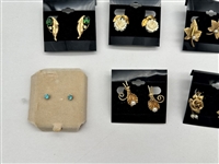 (14) Pairs of Gold Filled Earrings