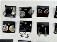 (20) Pairs of Sterling Silver Earrings