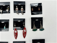 (20) Pairs of Sterling Silver Earrings