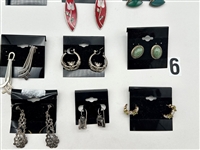(20) Pairs of Sterling Silver Earrings