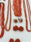 Group of Coral Jewelry