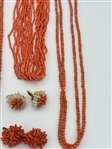 Group of Coral Jewelry