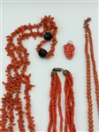 Group of Coral Jewelry