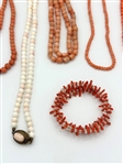 Group of Coral Jewelry: