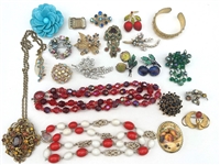 Group of Vintage Austria, Czech, Germany Costume Jewelry