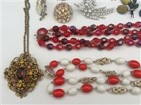 Group of Vintage Austria, Czech, Germany Costume Jewelry