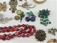 Group of Vintage Austria, Czech, Germany Costume Jewelry
