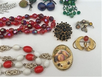 Group of Vintage Austria, Czech, Germany Costume Jewelry