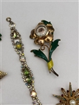 Vintage Costume Jewelry Group: KJL, Vendome, Ciner, Brighton