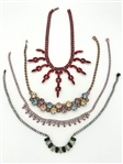 (4) Statement Elegant Jewelry Necklaces: