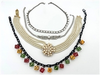 (4) Statement Elegant Jewelry Necklaces: