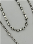 (4) Vintage Clear Multi Strand Rhinestone Necklaces: Kramer of NY, Weiss