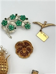 Group of Coro, Corocraft Necklaces, Brooches