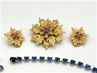 (2) Vintage Rhinestone Jewelry Sets