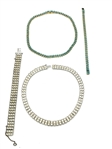 (2) Vintage Rhinestone Necklace/Bracelet Sets