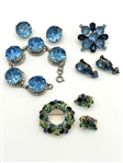 (3) Vintage Rhinestone Jewelry Sets