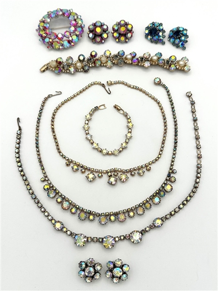 Group of Aurora Borealis Jewelry Sets