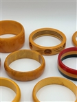 (14) Baklelite Bangle Bracelets Butterscotch