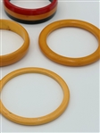 (14) Baklelite Bangle Bracelets Butterscotch