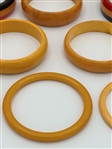 (14) Baklelite Bangle Bracelets Butterscotch