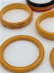 (14) Baklelite Bangle Bracelets Butterscotch
