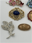 SIgned Vintage Costume Jewelry; Givenchy, Hobe, Golan, Dauplaise, Others