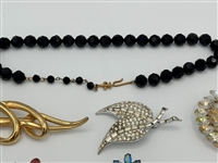 SIgned Vintage Costume Jewelry; Givenchy, Hobe, Golan, Dauplaise, Others