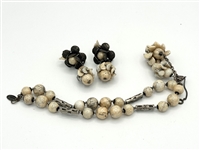 Miriam Haskell Bracelet and Earrings Set