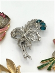 (4) Early Cold Painted Brooches; Coro