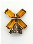 Jolle Sterling Silver Windmill Brooch