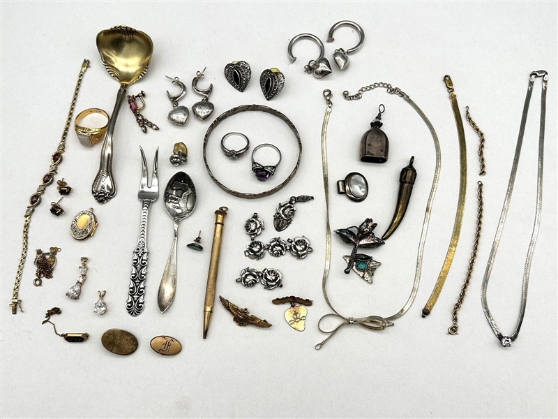 Sterling Silver and Gold Filled Jewelry Group