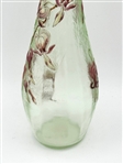 French Art Nouveau Cameo Glass Vase With Corolla Shape Top by Emile Galle