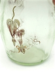 French Art Nouveau Cameo Glass Vase With Corolla Shape Top by Emile Galle
