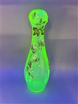 French Art Nouveau Cameo Glass Vase With Corolla Shape Top by Emile Galle