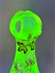French Art Nouveau Cameo Glass Vase With Corolla Shape Top by Emile Galle