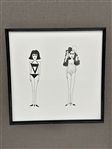 (7) Group of Maida Malin Ink Drawings
