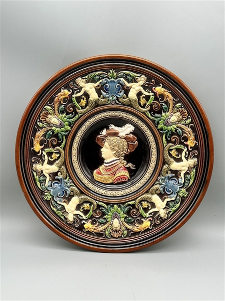 Johann Maresch Majolica Charger
