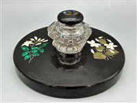 Victorian Pietra Dura Inkwell