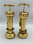 Pair Brass Pullman Train Lights