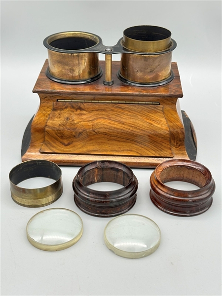 19th Century Mahogany Stereograph