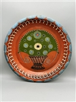 Slip Decorated Primitive Plate