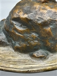 Japanese Meiji Period Bronze Bird on Rock