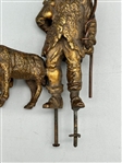 Bronze Shepherd Boy With Sheep Finial