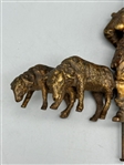 Bronze Shepherd Boy With Sheep Finial
