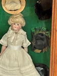 Kestner 172 Gibson Girl Doll In Shadow Box With Hats
