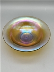 Favrile Iridescent Footed Bowl Unsigned