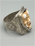 Sterling Silver Hannya Good Fortune Ring