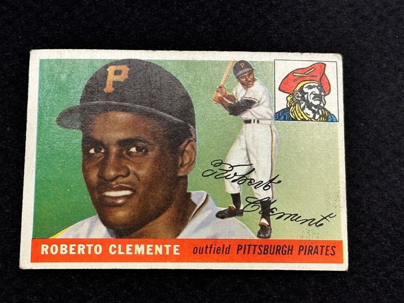 1955 Topps Roberto Clemente Rookie Card #164 Baseball Card